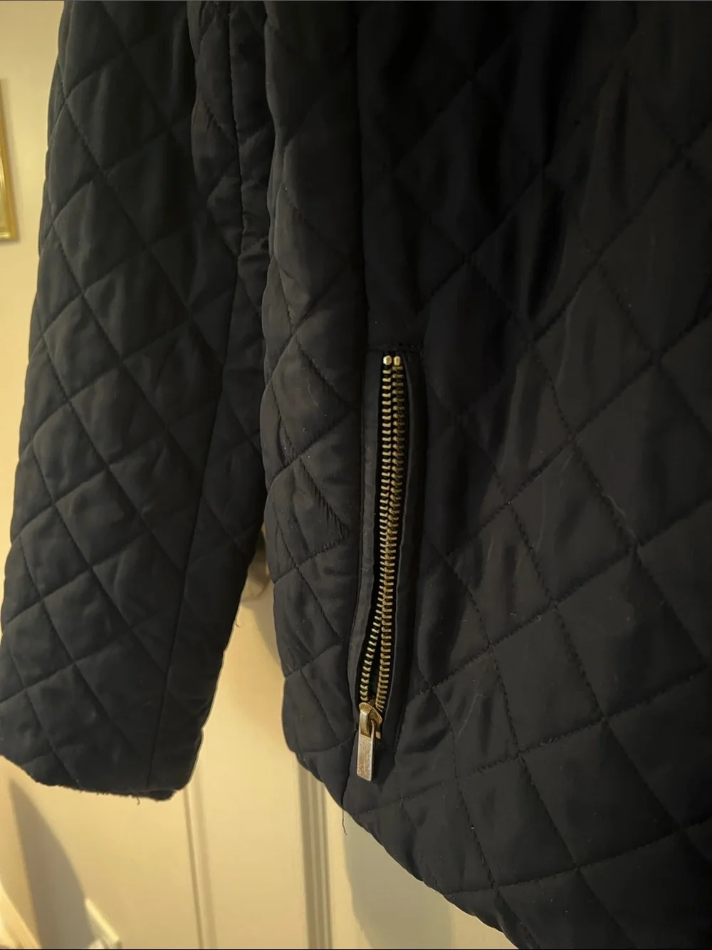 J. Crew Quilted Navy Puffer Jacket